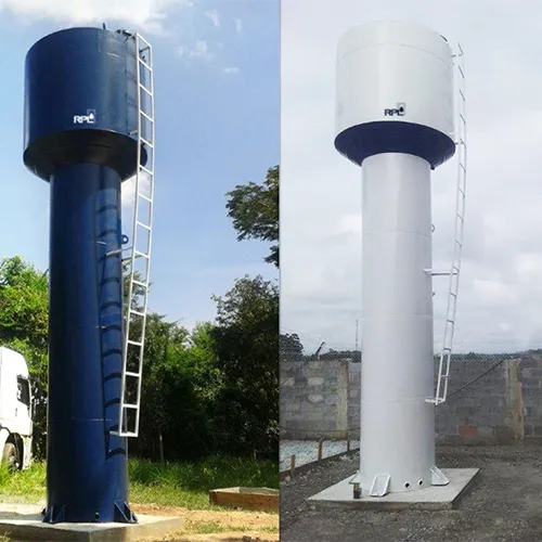 Reservatório Taça com Água na Coluna 